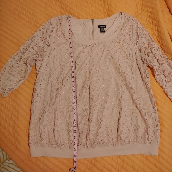 Torrid Blush Pink Lace Pullover Jacket - Picture 5 of 6